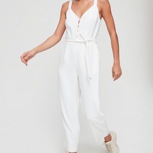 Ivory Aritzia jumpsuit